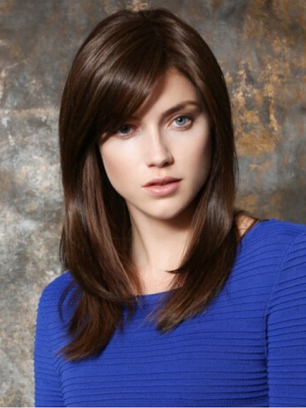 Auburn Long Straight Lace Front Wig