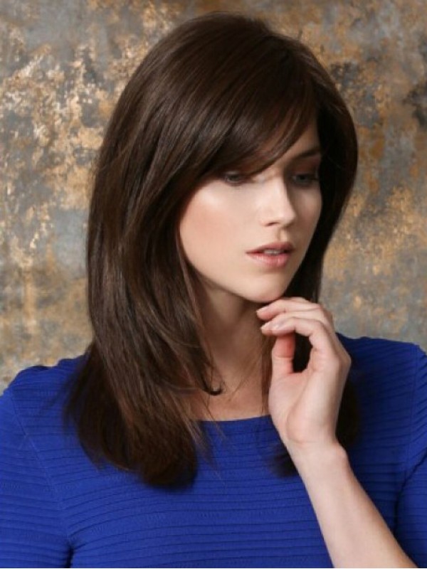 Auburn Long Straight Lace Front Wig