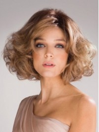 Blonde Short Wavy Wig