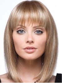 Medium Straight Lace Front Wigs