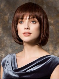 Bob Short Straight Auburn Wig