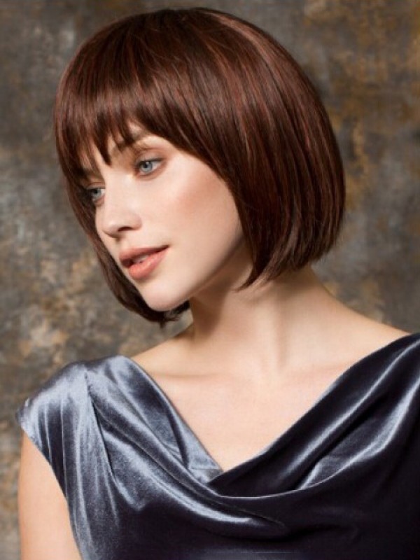 Bob Short Straight Auburn Wig