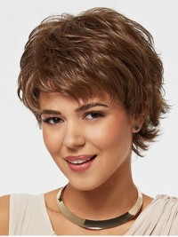 Brown Short Straight Wig