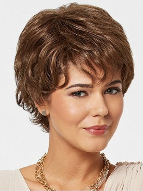 Brown Short Straight Wig