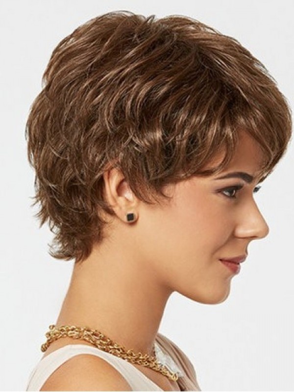 Brown Short Straight Wig