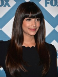 Hannah Simone Long Straight Straight Wigs