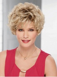 Blonde Short Curly Wigs Inch