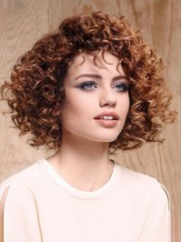 Medium Curly Brown Wig