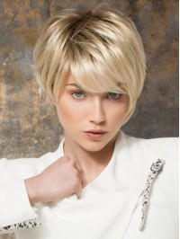 Blonde Short Straight Lace Front Wig