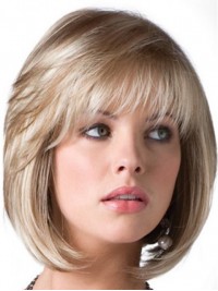 Blonde Short Bob Straight Wig