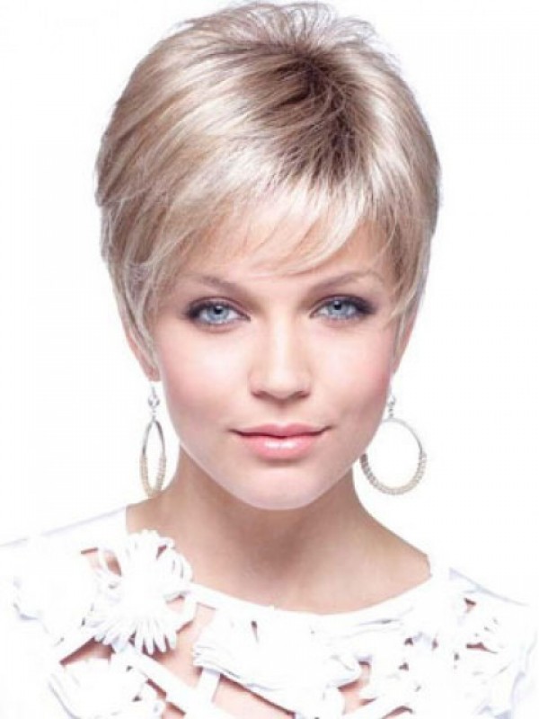 Blonde Short Boy Cut Straight Wig