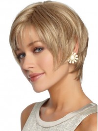 Blonde Short Straight Wig