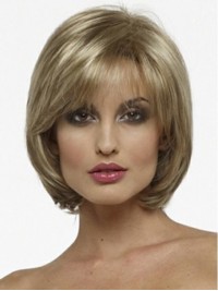 Blonde Short Bob Straight Wig