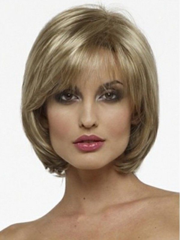 Blonde Short Bob Straight Wig