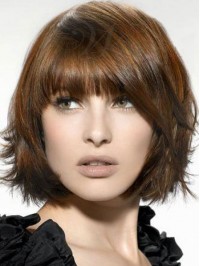 Brown Bob Straight Short Wig