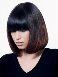 Bob Ombre Short Straight Wig