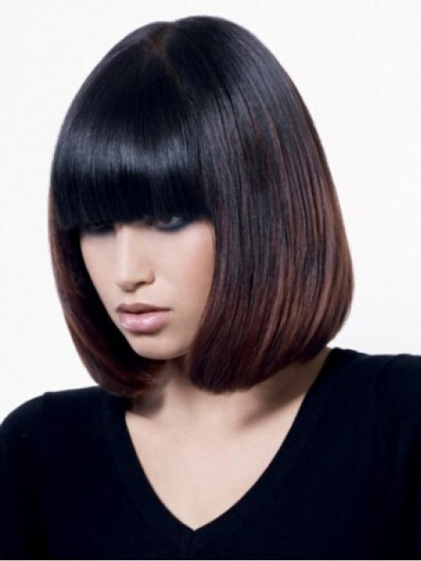 Bob Ombre Short Straight Wig