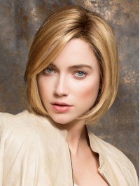 Short Blonde Bob Straight Lace Front Wig