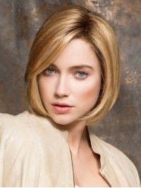 Short Blonde Bob Straight Lace Front Wig