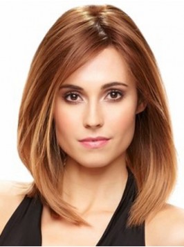Medium Brown Straight Lace Front Wig