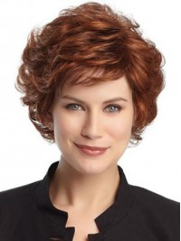 Short Auburn Wavy Wig