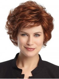 Short Auburn Wavy Wig