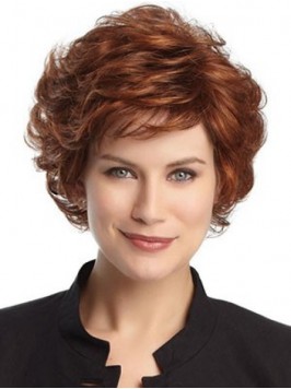 Short Auburn Wavy Wig