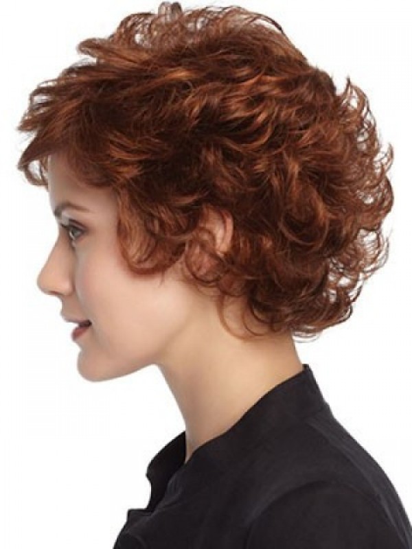 Short Auburn Wavy Wig