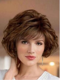 Flaxen Short Wavy Wig