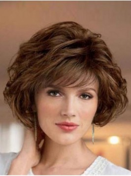 Flaxen Short Wavy Wig