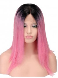 Long Straight Two Tone Human Hair Wig