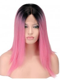 Long Straight Two Tone Human Hair Wig