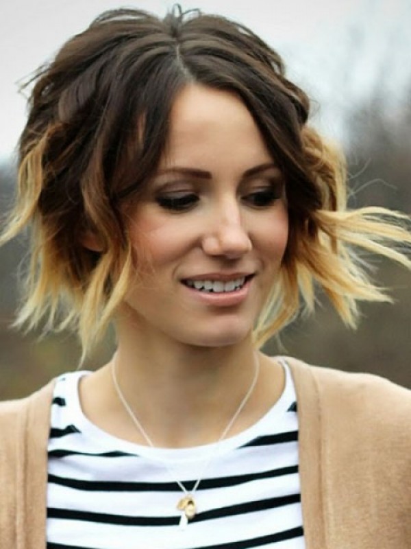 Short Wavy Human Hair Wigs