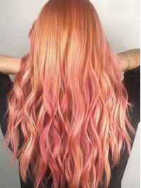 Long Wavy Red Human Wig