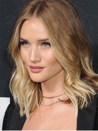 Rosie Huntington Whiteley Long Wavy Human Hair Wigs