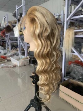 Fashion Ombre Long Wavy Lace Front Human Wigs