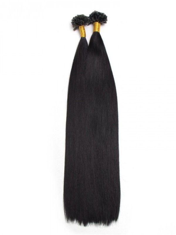 100s 0.5g/s Straight Nail/U Tip Virgin Hair Extensions