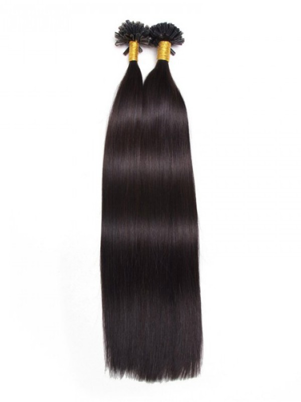 100s 0.5g/s Straight Nail/U Tip Virgin Hair Extensions