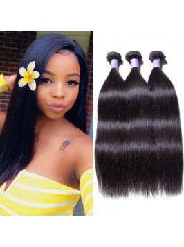 Peruvian Straight Hair Weft 3 Bundles Virgin Hair