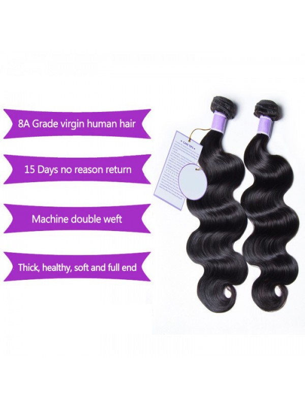 Peruvian 100% Virgin Human Hair Body Wave 3 Bundles