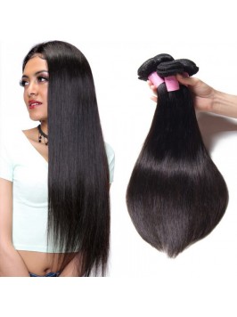 Human Virgin Straight Brazilian Hair 3 Bundles