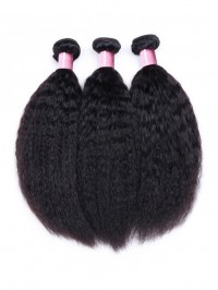 100% Virgin Kinky Straight Hair Cheap Human Hair 3 Bundles