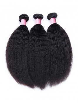 100% Virgin Kinky Straight Hair Cheap Human Hair 3...