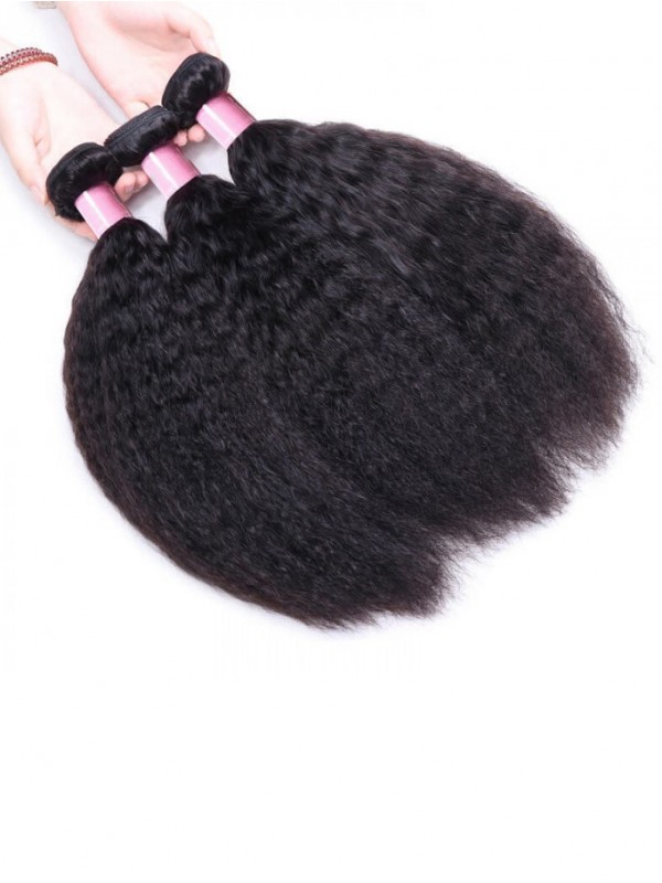 100% Virgin Kinky Straight Hair Cheap Human Hair 3 Bundles