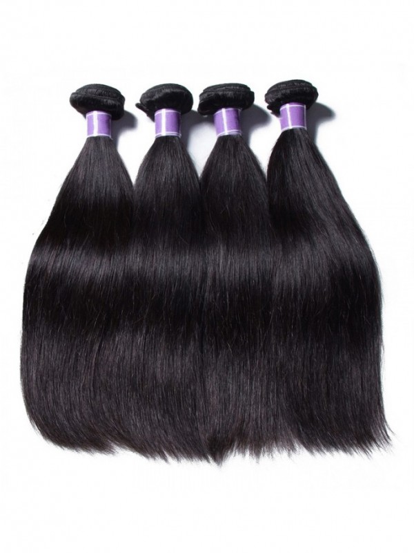 Brazilian Straight Hair 4 Bundles Virgin Human Hair Weave