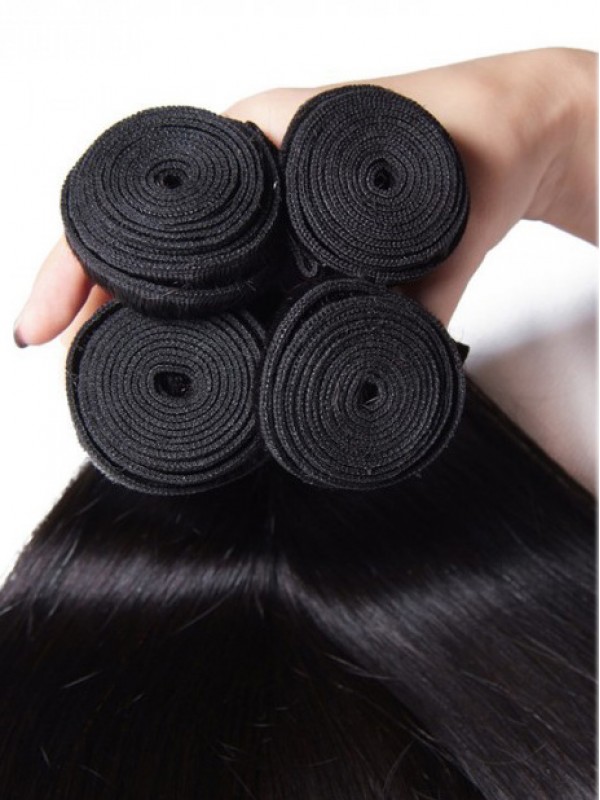 Brazilian Straight Hair 4 Bundles Virgin Human Hair Weave