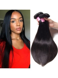 4 Bundles Peruvian Straight Virgin Human Hair Extensions