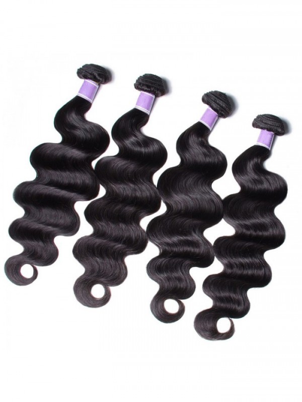 Best Human Hair 4 Bundles Peruvian Body Wave Virgin Hair