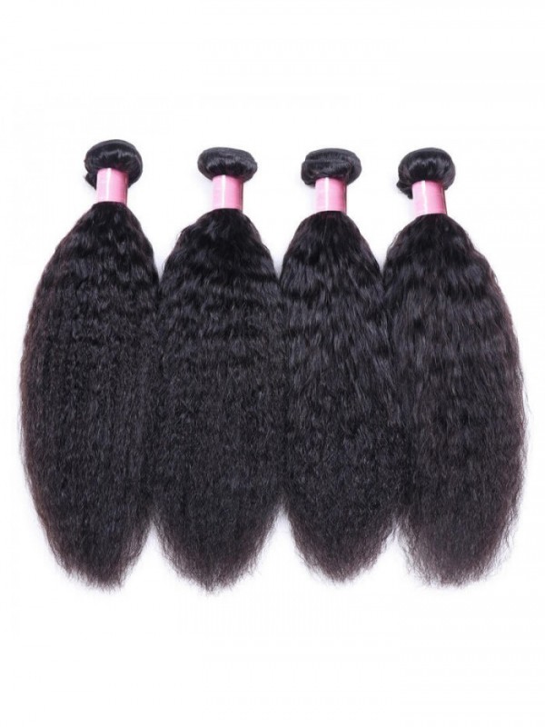 4 Bundles Kinky Straight Unprocessed Virgin Human Hair