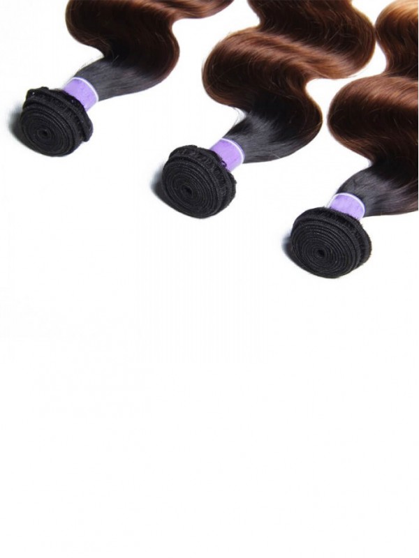 3 Bundles Three Tone Ombre Body Human Virgin Hair